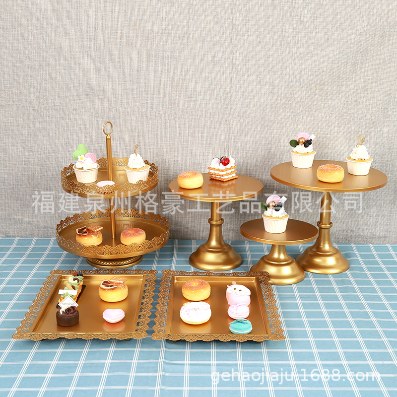 Hotel decoración merienda placa accesorios de la boda soporte de la torta sitio de la boda diseño postre Mesa restaurante postre mesa de exhibición