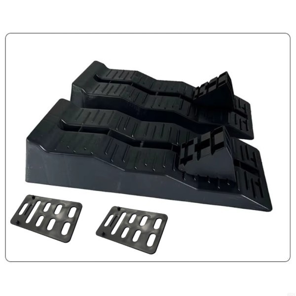 Stock envío gratuito de plástico coche RV de tres pasos Dispositivo de estacionamiento pendiente neumático pad paso pad image 5