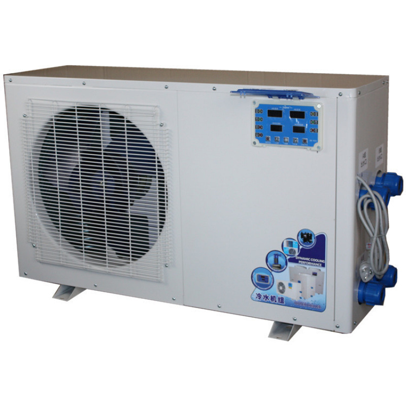 Fábrica de fuente de producción de refrigerador de tanque de pescado de dos mariscos, termostato de estanque de pescado, refrigerador de agua industrial de doble propósito