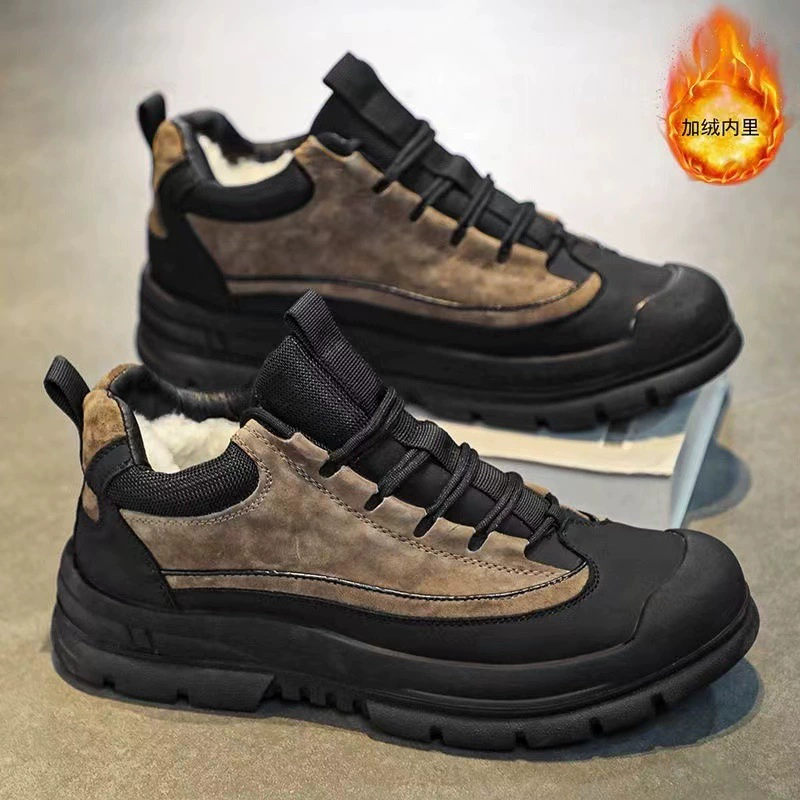 Ботинки‑анкл (Martens) GT-368, с плюшевой подкладкой, тёплые и противоскользящие, размеры 39–44