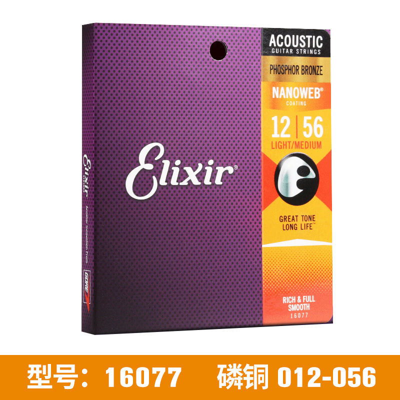 Cuerdas de guitarra Elix 11027 11052 16027 16052 cuerdas de guitarra folk guitarra de madera