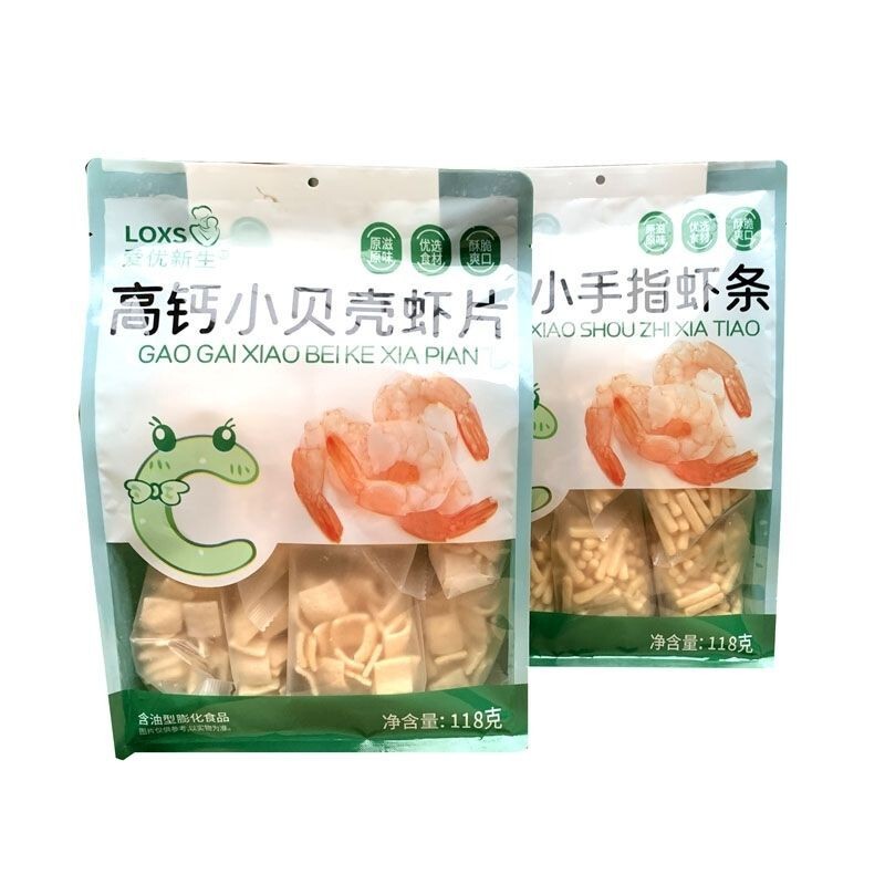 Aiyou Newborn High Calcium Small Shell Shrimp Chips Finger Shrimp Sticks 118g Aiyou Newborn High Calcium Small Shell Shrimp Chips Finger Shrimp Sticks 118g