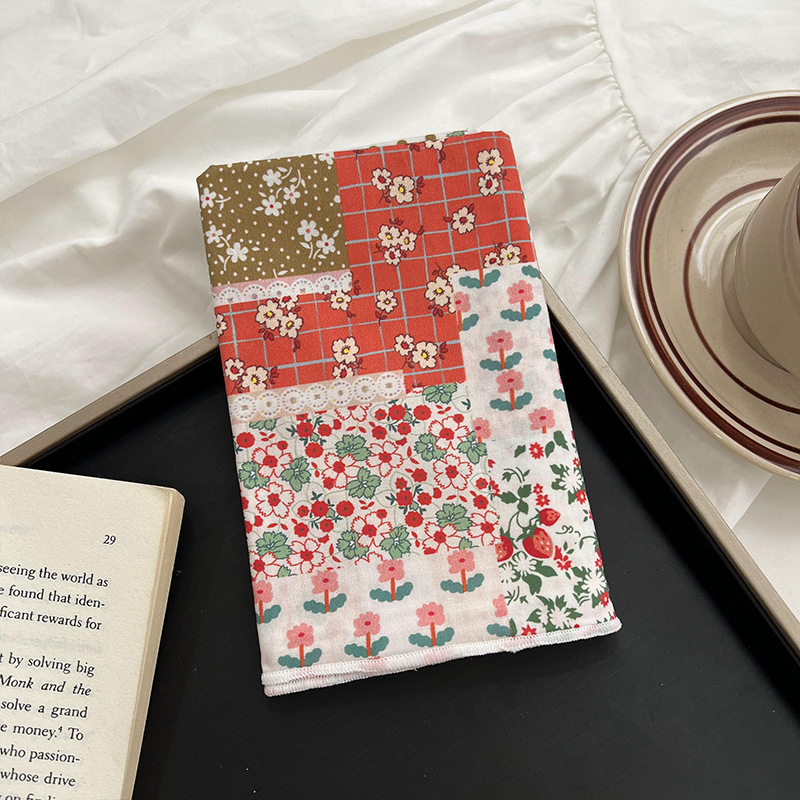 Verano y otoño japonés, flores de algodón, bufandas cuadradas, bufandas retrógradas para mujeres, bufandas de seda delgadas y frescas