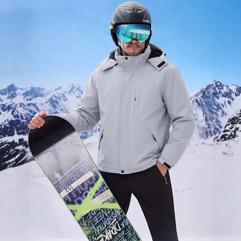 European and American Large Size Waterproof and Windproof Fleece Jacket, Thickened Softshell Tactical Coat, Winter Ski Cotton Jacket Factory European and American Large Size Waterproof and Windproof Fleece Jacket, Thickened Softshell Tactical Coat, Winter Ski Cotton Jacket Factory