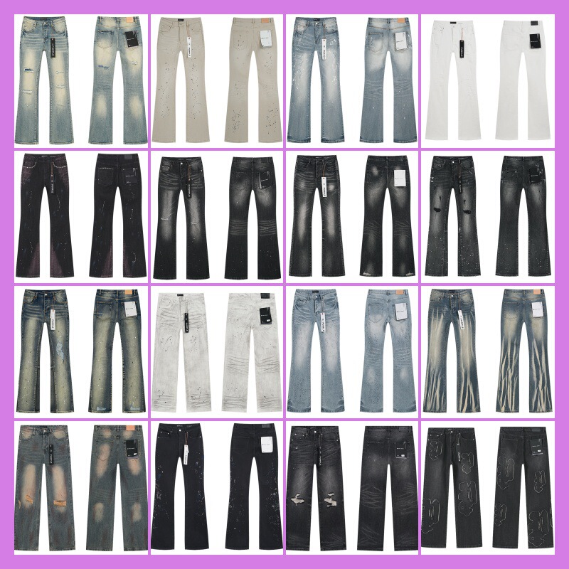 Cross-Border European and American New Style Men's Slim-Fit Skinny Pants, New Men's Paint-Stained Jeans, High Street Embroidery for Young Men