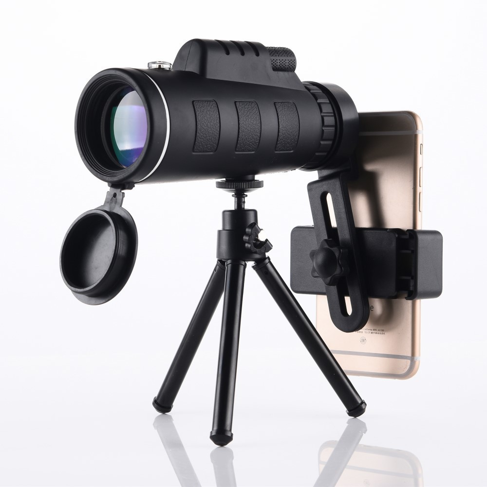 Telescopio monocular 40x60, modelo popular del fabricante, dispositivo portátil de una sola lente para uso diurno y nocturno, se puede conectar a un teléfono móvil para fotografía. image 5