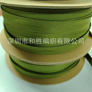 Military flame retardant nylon woven mesh military green nylon mesh tube 2-60mm wear-resistant telescopic mesh flame retardant