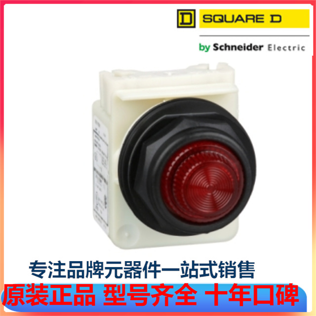 SQUARE-D美商实快9001SKP1R31 红色 按钮指示灯Schneider