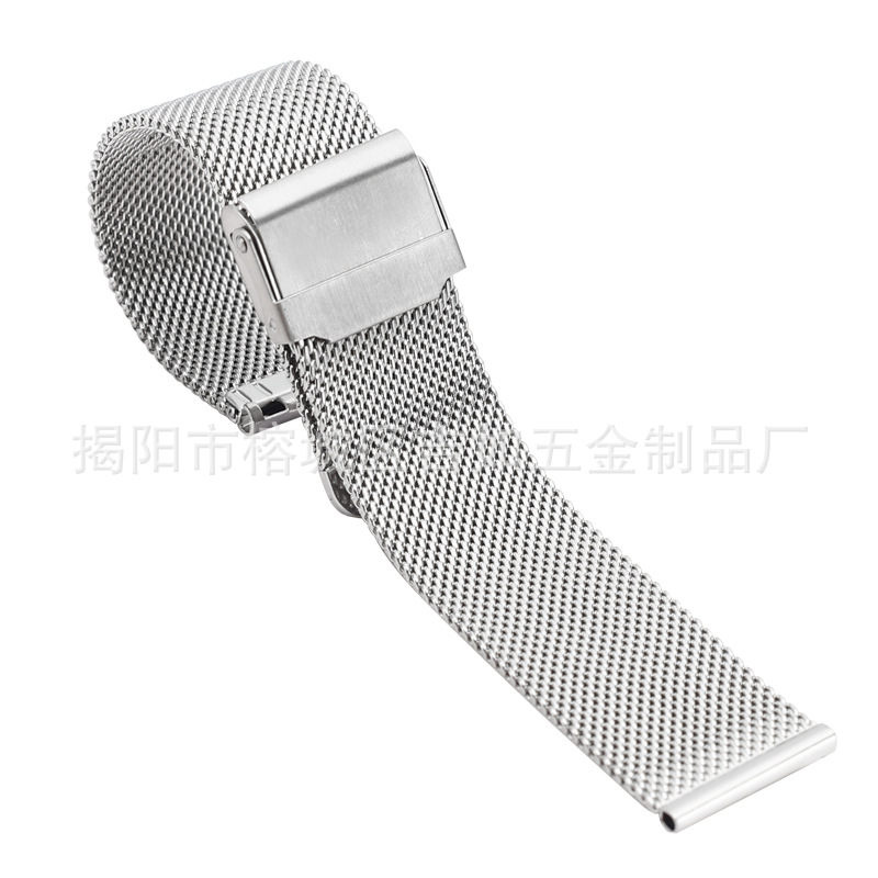 Adecuado para Samsung watch4 Huawei GT4 06 línea Milán hebilla magnética watch8 correa de Apple de acero inoxidable
