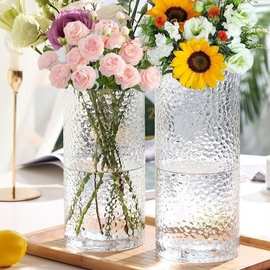 花瓶摆件客厅插花轻奢水晶玻璃瓶大ins风高级感鲜花水培网红水养
