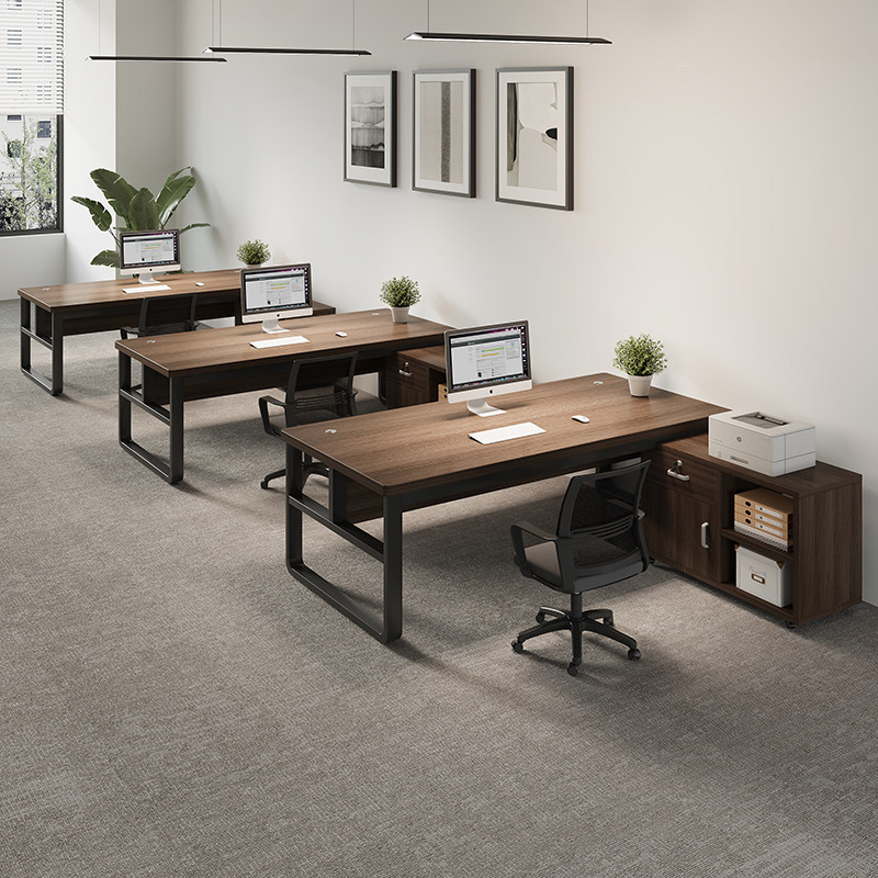 Office Desk, Boss Desk, Simple Modern Office Work Desk with Drawers, Simple Desk, Desktop Computer Desk