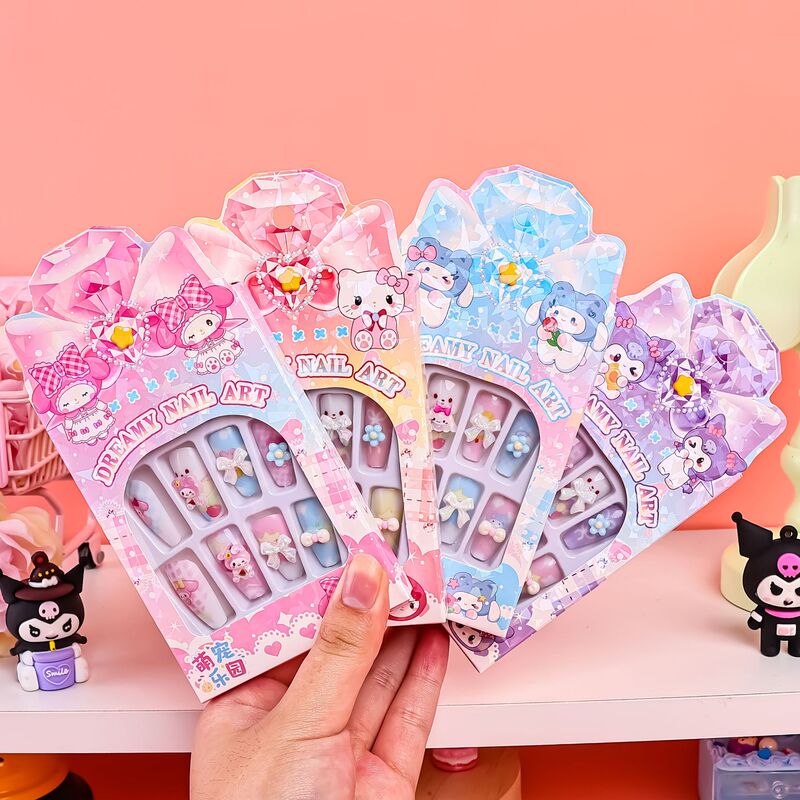 Children's Dream 3D Stereo Nail Sticker suit Little Girl Detachable Wearable Nail Sticker Children's Decorative Nail Sticker Children's Dream 3D Stereo Nail Sticker suit Little Girl Detachable Wearable Nail Sticker Children's Decorative Nail Sticker