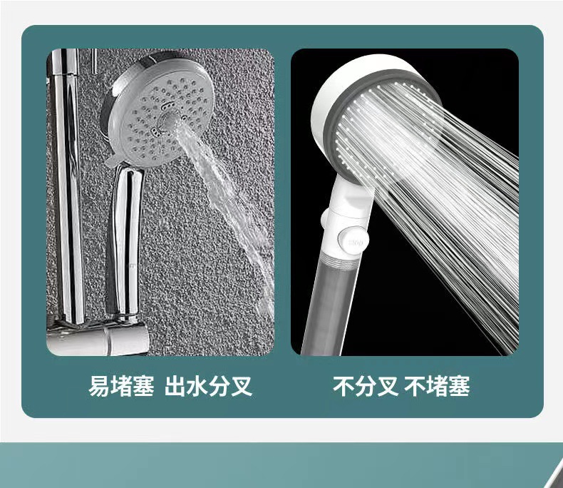 The new Panda showerhead features a super strong ten-speed pressurized bathtub faucet, a flower shower head, and a rain shower head for showering undefined