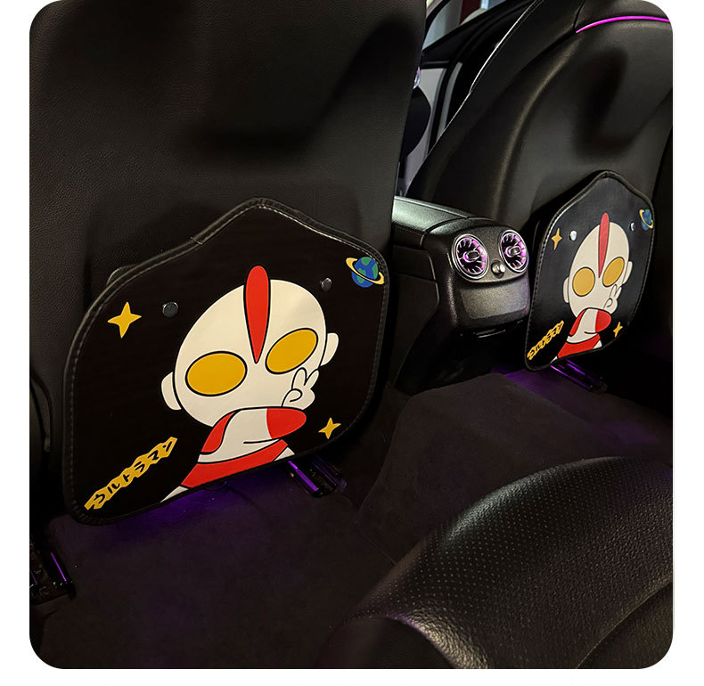 Ultraman Car Anti-Kick Pad Universal Rear Seat Back Anti-Dirty Protective Pad Car Rear Protective Pad Anti-Pad