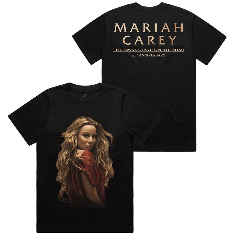 【Cross-Border European Size】Singer Mariah Carey Printed T-Shirt Mimi Liberation 20Th Anniversary Commemorative T-Shirt Cotton 【Cross-Border European Size】Singer Mariah Carey Printed T-Shirt Mimi Liberation 20Th Anniversary Commemorative T-Shirt Cotton