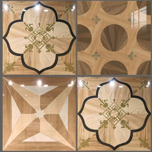 亮光镀金木纹拼花砖800x800客厅入户玄关拼花地砖酒店大厅通体砖-阿里巴巴