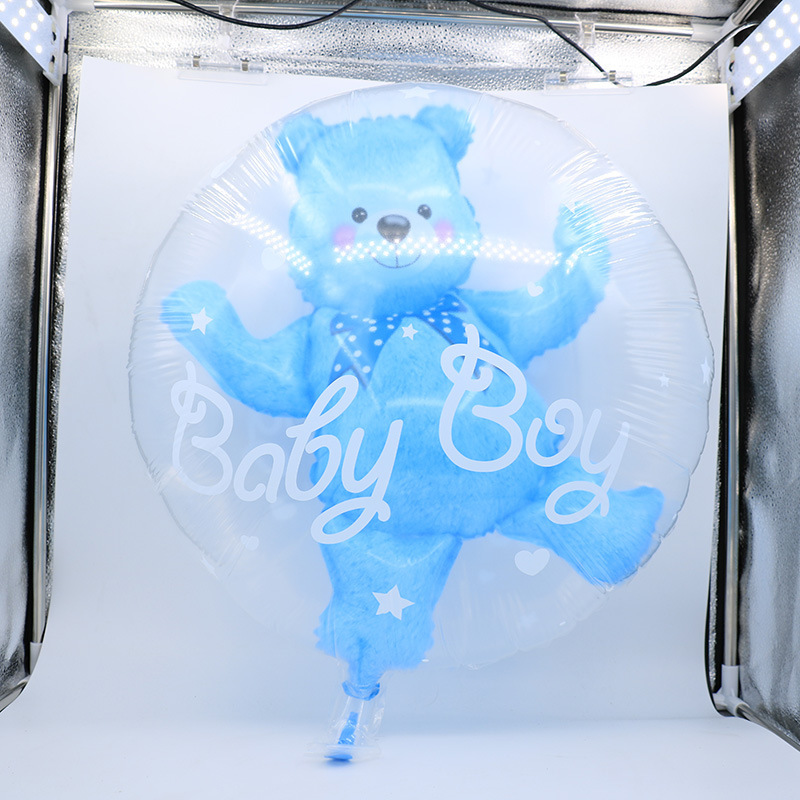 Cute Letter Bear Aluminum Film Daily Party Balloons display picture 2