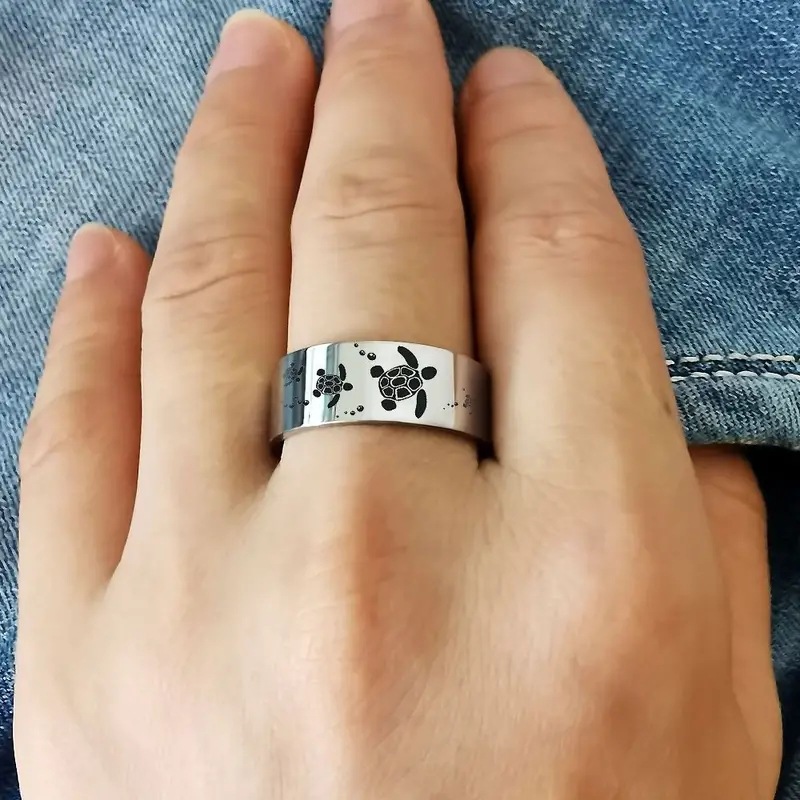 Women's Gender Simple Style Star 304 Stainless Steel Women's Rings