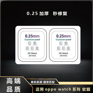 Suitable for Oppowatch Protective Film 41Mm/46Mm Watch Diamond Invisible Film 0.25mm Thickeneded Second Repair Film
