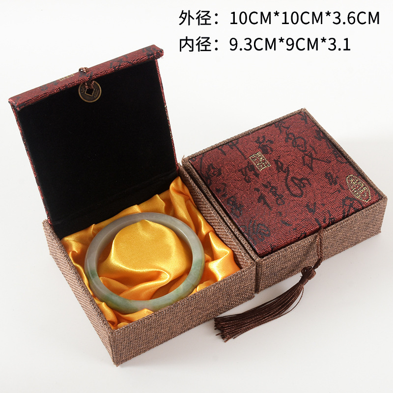 収納ボックス手串ギフト包装翡翠収納ジュエリージュエリー玉器ブレスレットペンダント指輪文遊びギフトボックス|undefined