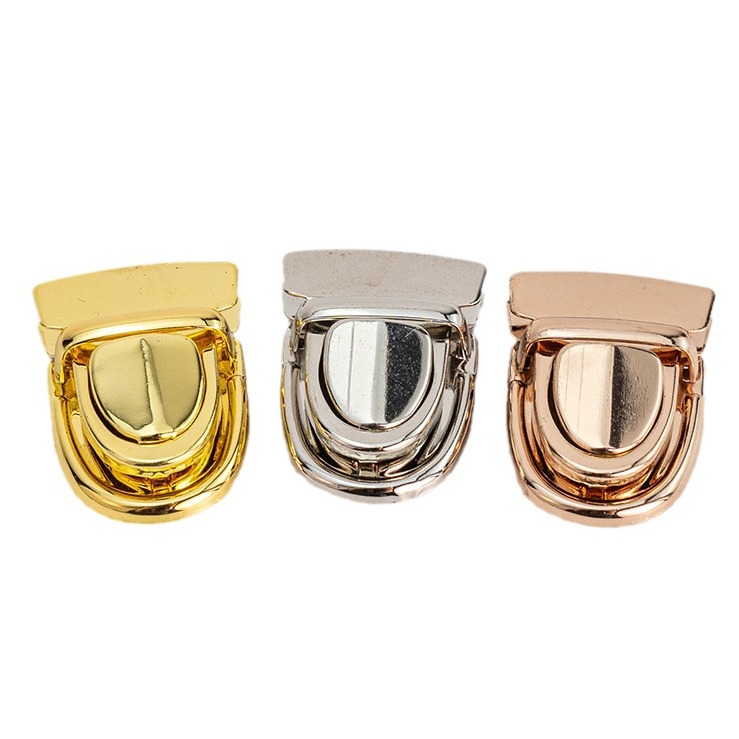 Cerradura de metal de moda, pasador, cerradura de equipaje, cerradura de librería, cerradura de cuero, cerradura de teléfono móvil, cerradura de pico de pato, hebilla de metal