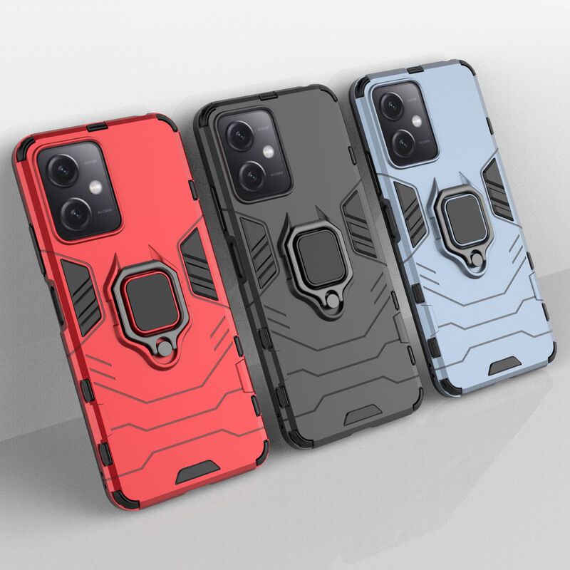 For Red Rice Note14 Black Panther Ring Bracket Phone Case K80 Car Iron Man Armor Drop-resistant Protective Cover