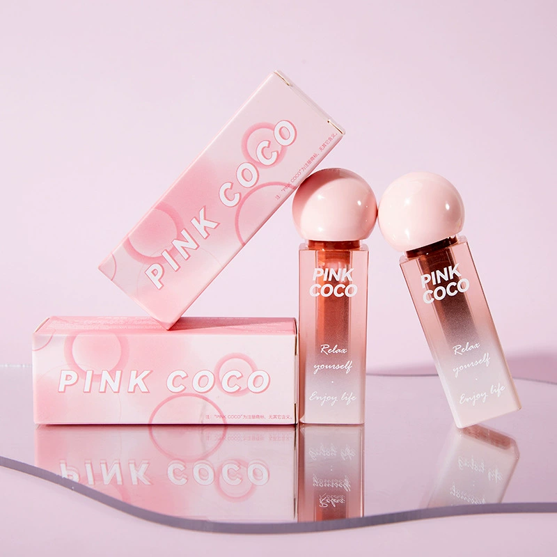 Покрытие губ зеркальная поверхность Pinkcoco маленькая пудровая шарик-подобная помада с блеском для губ вода светлый чистый желаемый стеклянный лак для губ лица белого цвета белый длинный срок службы не прилипает к чашке помада для губ