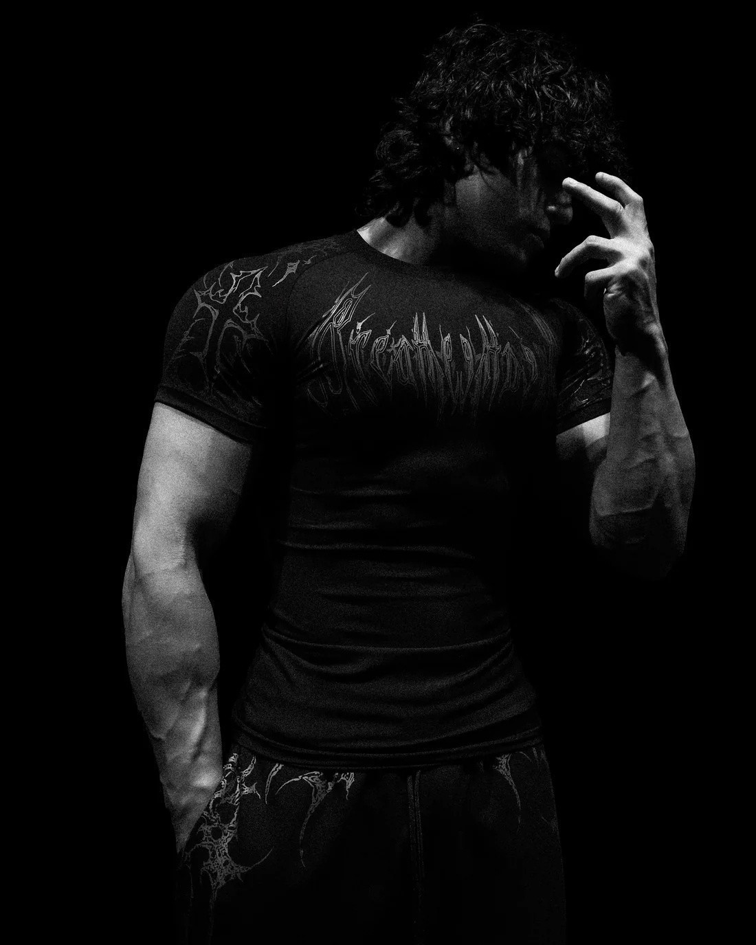 2026 Breathedivinity American Dark Style Sports Fitness Men's T-Shirt Quick-Dry Stretch Tight-Fitting Shirt 008_viptrois.com