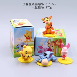 Фигурки Винни Тигры и Пятачка 4 шт. для декора стола и авто