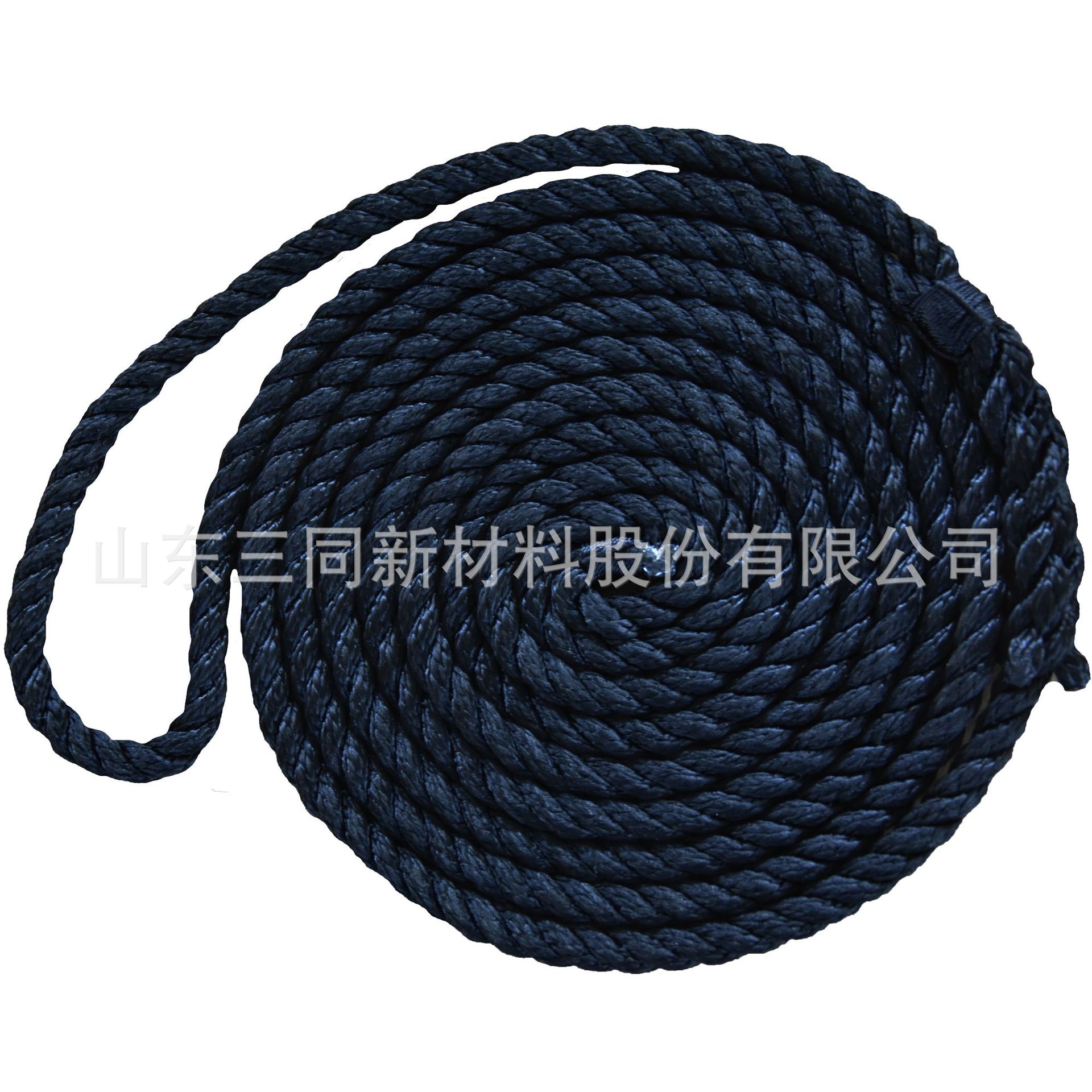户外绳厂家直销 三股涤纶绳 涤纶三股扭绳黑色涤纶三股绳支持D制