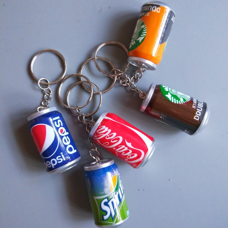 Cross-border Explosions Simulation Cans Keychain Pendant Three-dimensional Coke Beverage Cans Hanging Ornaments Creative Gifts Cross-border Explosions Simulation Cans Keychain Pendant Three-dimensional Coke Beverage Cans Hanging Ornaments Creative Gifts