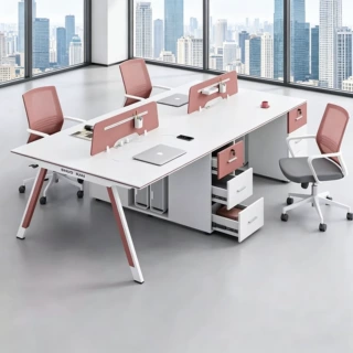 职员办公桌员工位现代简约工位办公桌椅套装1人/双人/4人电脑桌子
