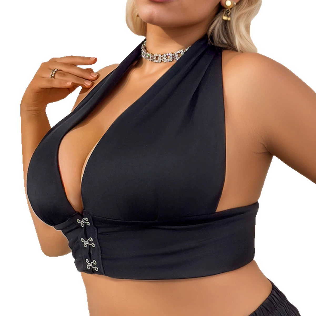 Comfortable bra, underwear, European style, beautiful back, plus size