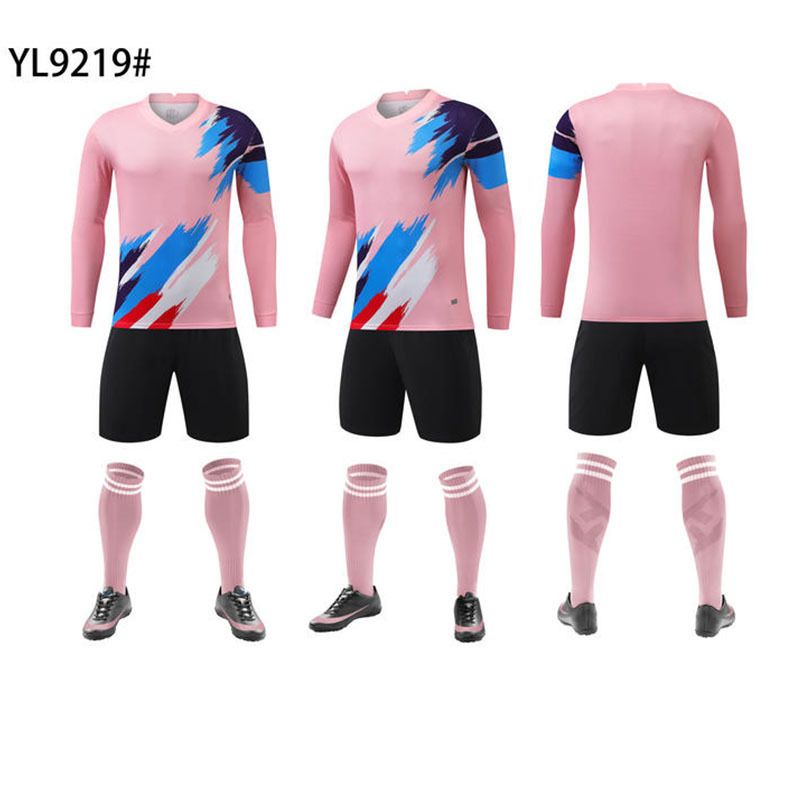 Spring and Autumn Children's Long-sleeved Shorts Football Clothes suit Men's and Women's Rope Skipping Sports Competition Team Clothes Volleyball Jersey