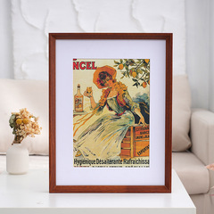 斜面立體實木相框掛牆a3畫框裝裱定製8k4開海報兒童12寸16寸框架