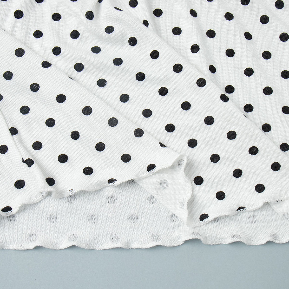 Women's Polka Dot Skirt Set Off-Shoulder Top & Pleated Midi Skirt Summer New Arrival_ecoleips.com
