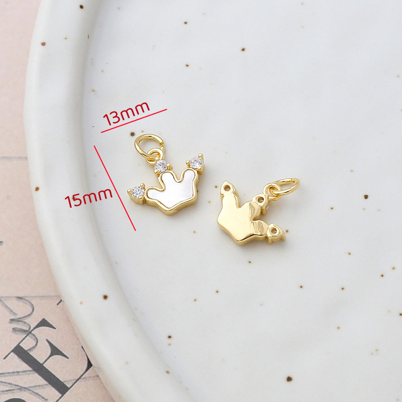 7g Weight Pendant, Earring Findings Jewelry Making Type 18K Gold Plated Plating Material Shell Inlay Material Charms, Bracelets, Necklace, Jewelry Accessories Classification 1 Piece Quantity 14k gold filled, Copper Material Geometric, Bag, Bear, Rose Pattern Plating, Inlay Design Retro Style 1 Piece 14k Gold Filled Copper Shell Geometric Bag Bear Pendant Earring Findings Charms Bracelets Necklace 5