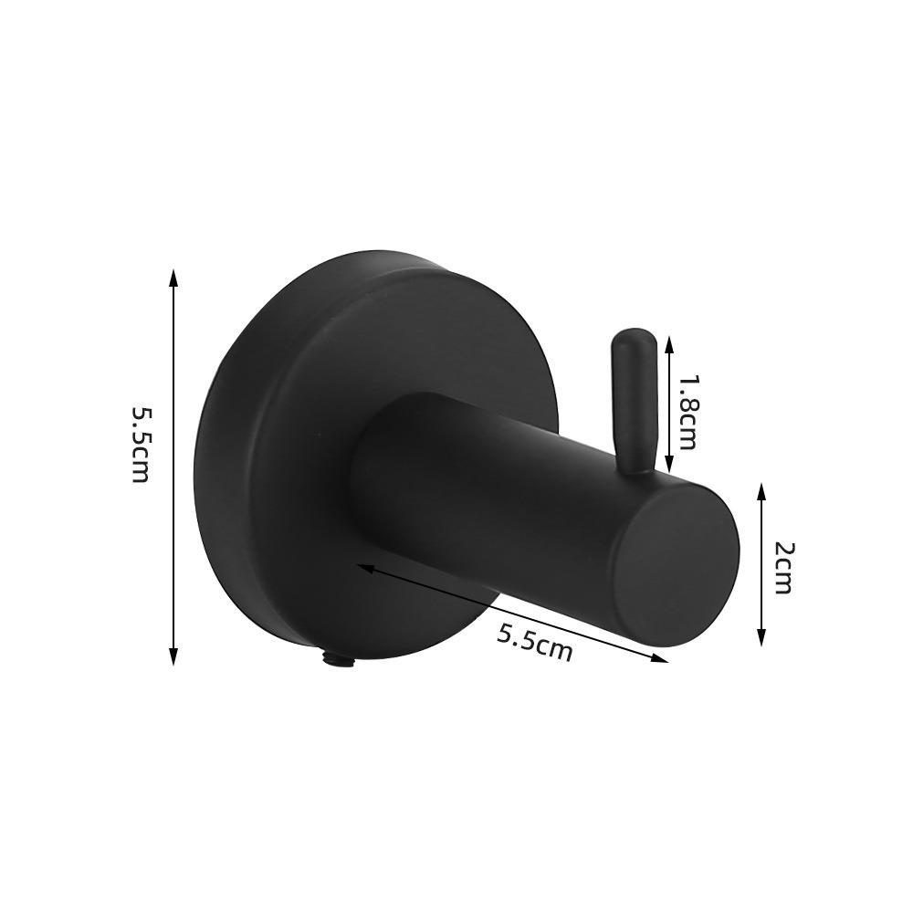 Baño colgante conjunto de acero inoxidable seis piezas toallas toallas barra toallas toallas toallas un gancho anillo conjunto colgante de pared