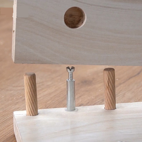 Round wood tenon solid wood round wood tip wood plug wood tip twill wood stick wooden nail carpentry straight hole punching locator accessory