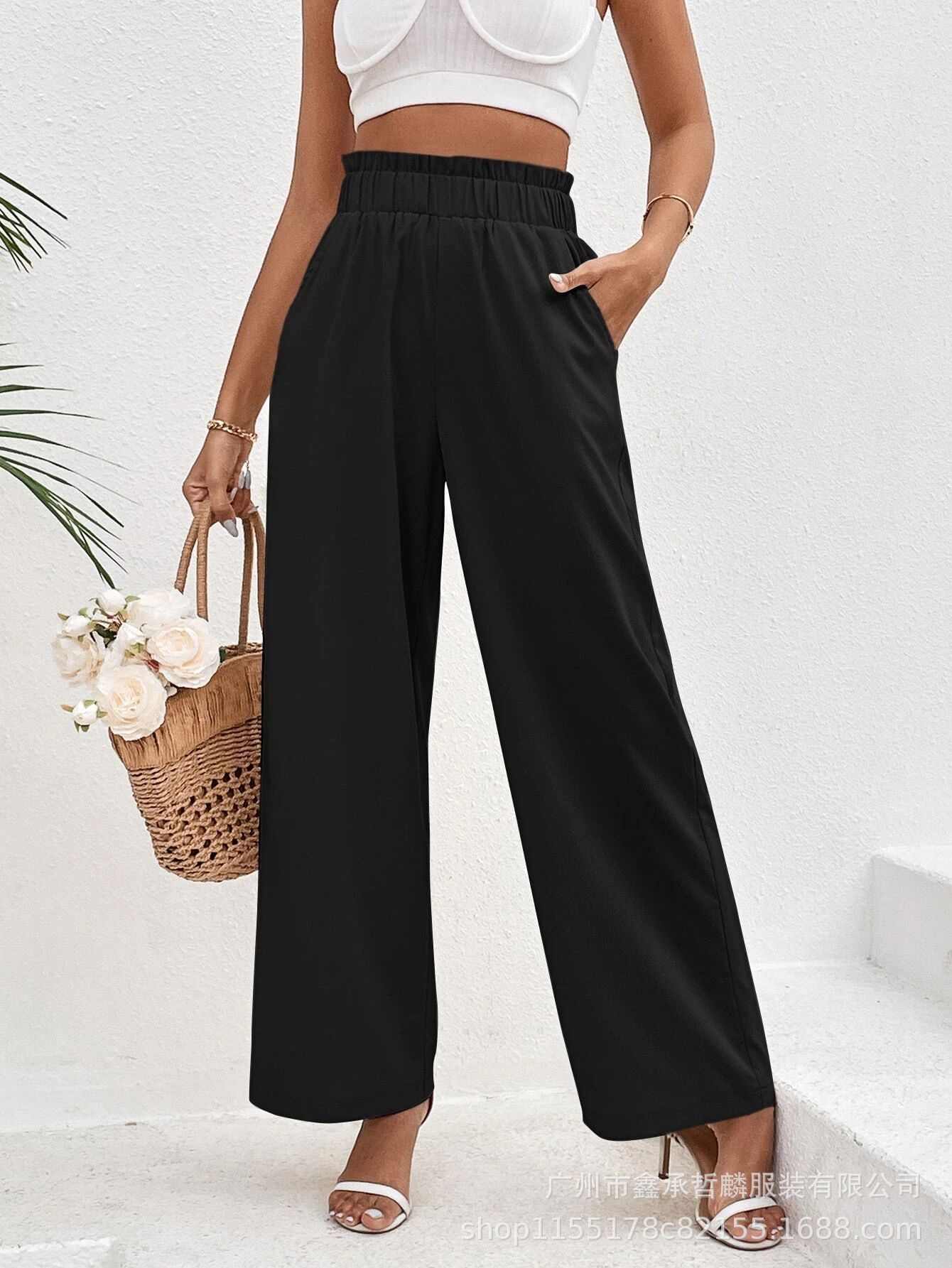 Pantalones casuales de mujer estilo nuevo, sueltos, rectos y delgados, de Amazon, colección 2026, ropa de mujer