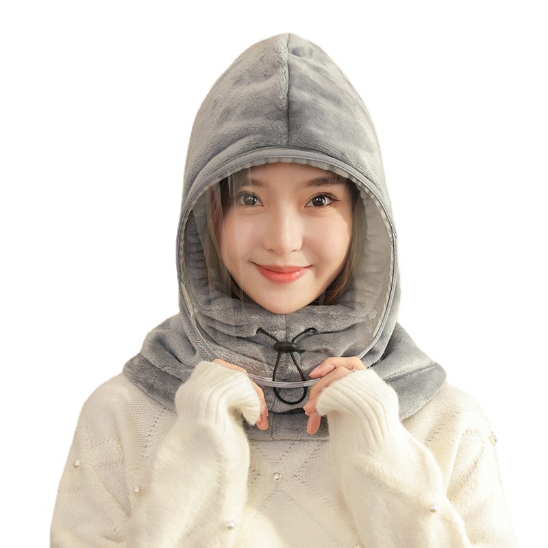 Winter hat Women's cycling windproof and cold-proof electric car wind shield face protection ear protection sleeve head cap thermal protector