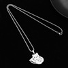 Fashionable design pillow, necklace stainless steel, accessory suitable for men and women for elementary school students, does not fade