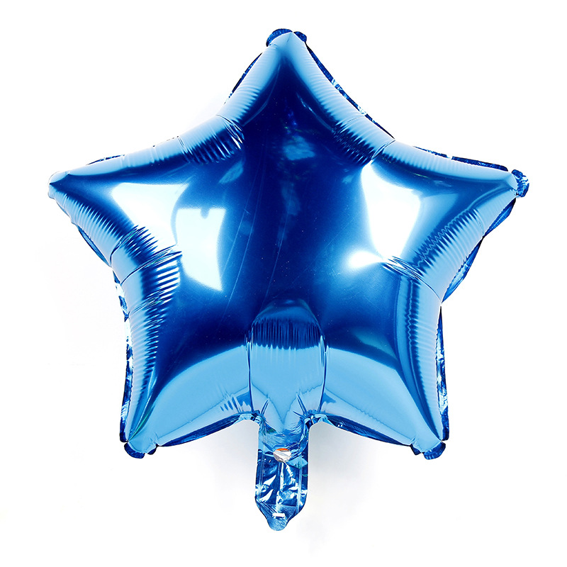 18 pulgadas estrella de cinco puntas amor globo de aluminio Decoración de cumpleaños propuesta de boda decoración estrella globo en forma de corazón