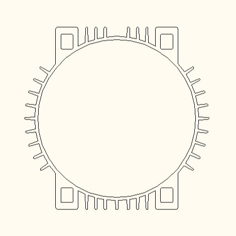 供应四方155内径铝拉伸风机电机/电机外壳 电动机配件