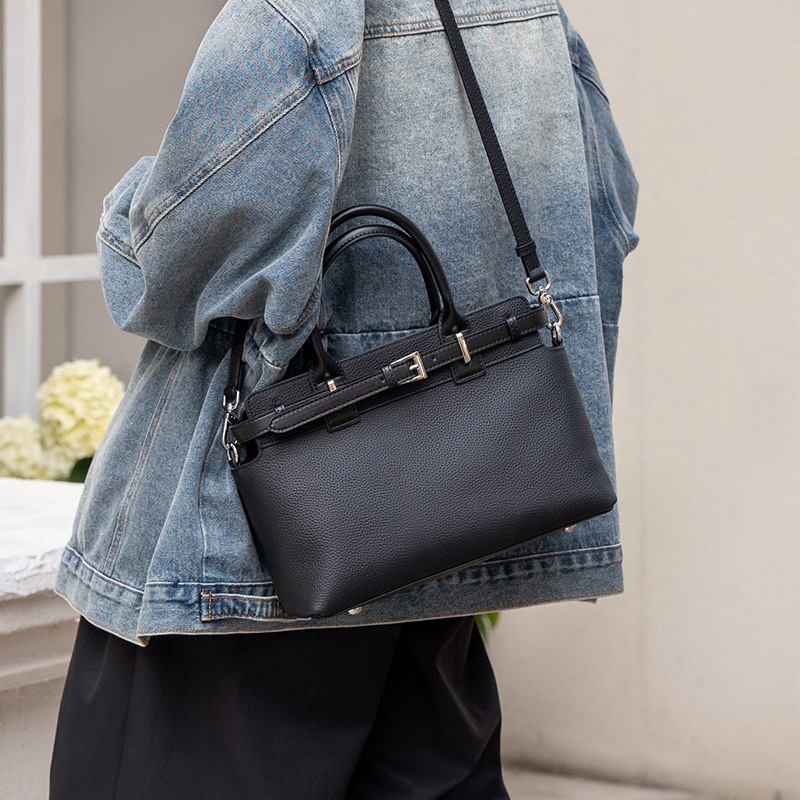 2026 New Top Grain Cowhide Tote Bag For Women Luxury Shoulder Handbag Large Capacity Genuine Leather Commuter Bag