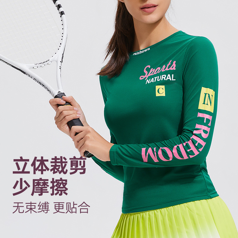 여성용 슬림핏 상의 솔리드 컬러 스포츠 스타일 솔리드 컬러 스포츠 캐주얼 티셔츠 야외 레드 요가복