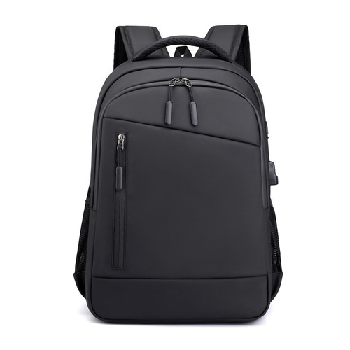 Business dual-shoulder bag, new cross-border printed logo travel backpack, large capacity, simple and casual dual-shoulder computer backpack