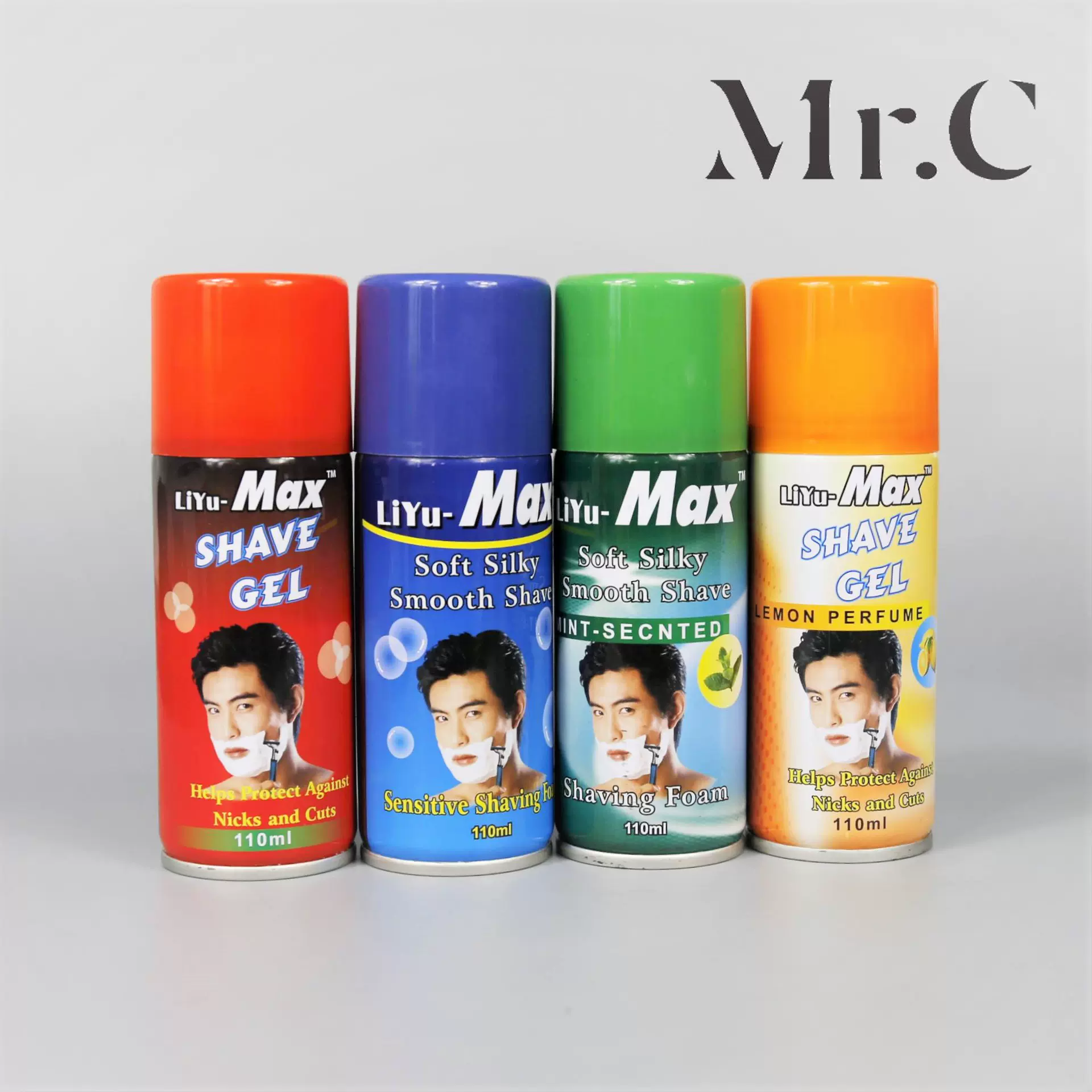 定制男士剃须泡110ml绵密手动刮胡起泡沫喷雾清爽软化胡须刮胡膏