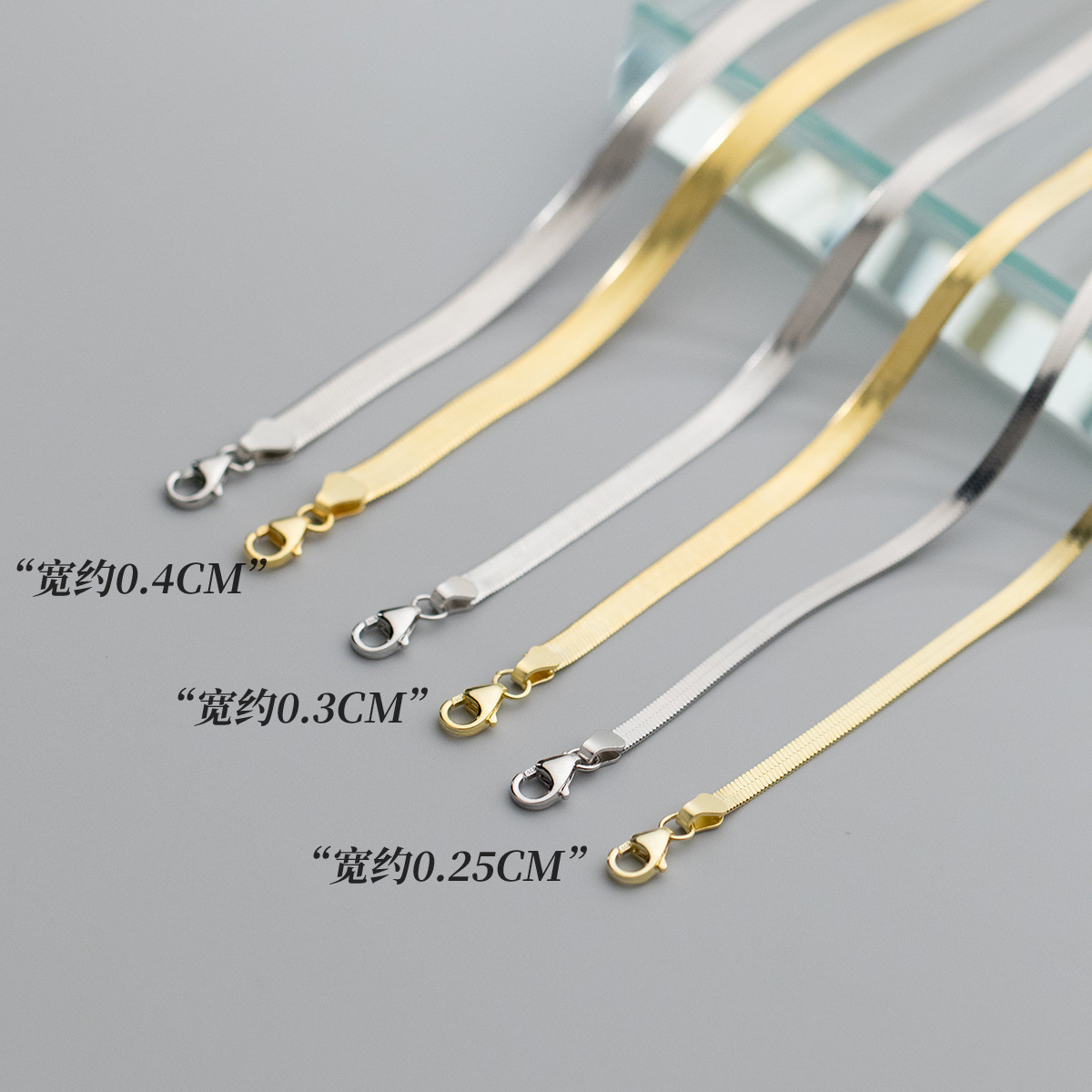 Eloch s925 plata esterlina cuchilla de cuchilla collar clavícula ligero lujo desnudo cadena de cuchilla de cuchilla Y00334