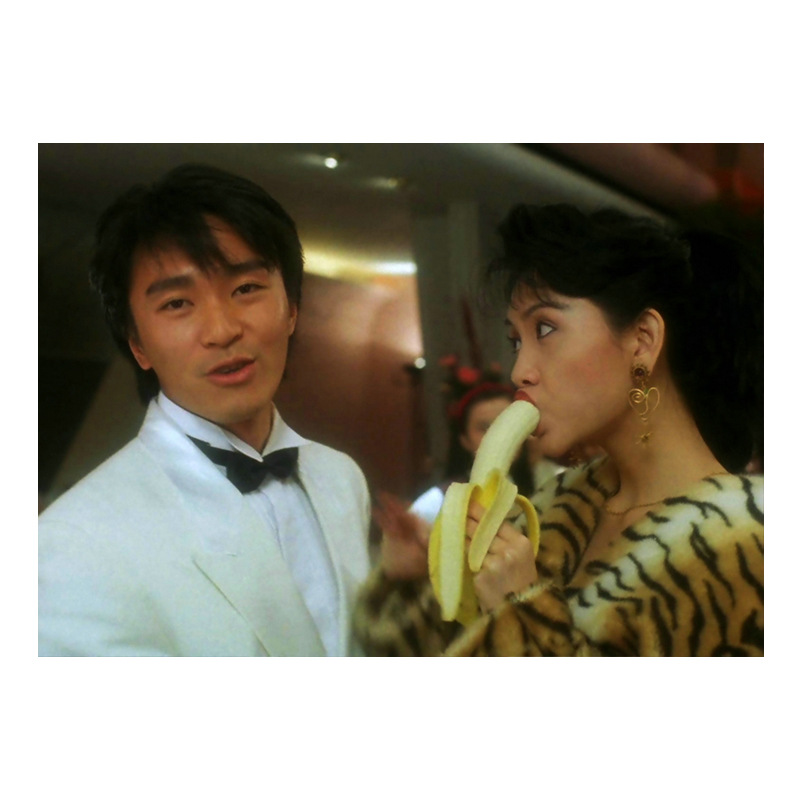 Zhou Xingchi foto de película clásica póster nostálgico retro decoración marco dormitorio pintura de pared simple